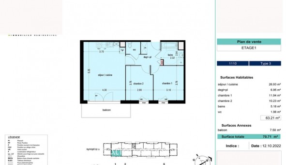 Logement �tudiant Location T3 Vide Lens (62300)