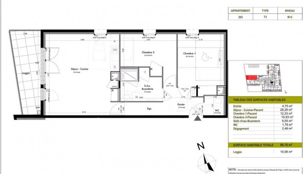 Logement tudiant T3 à Les Ponts de C (49130)