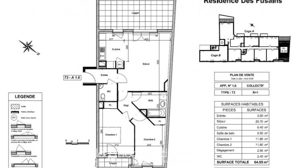 Logement tudiant T3 à Les Sorinires (44840)