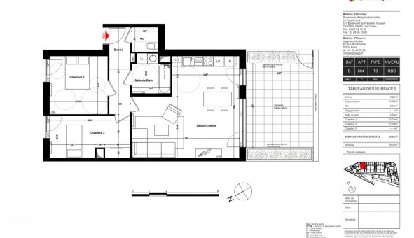 Logement tudiant T3 à Lille (59800)