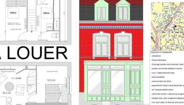 Logement �tudiant T3 &agrave; Lille (59800)