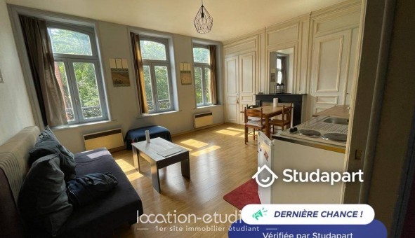 Logement �tudiant Location T3 Meubl&eacute; Lille (59800)