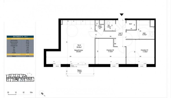 Logement tudiant T3 à Linselles (59126)