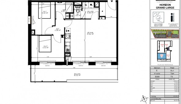 Logement �tudiant T3 &agrave; Lorient (56100)