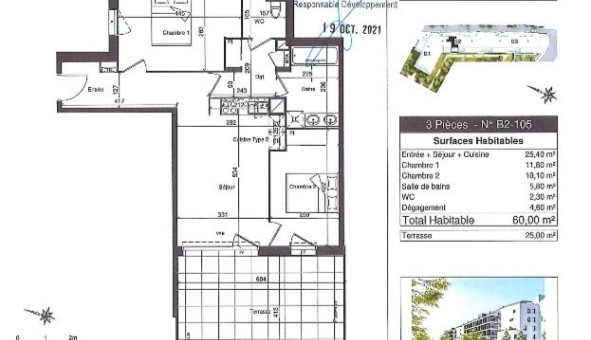 Logement �tudiant T3 &agrave; Lormont (33310)