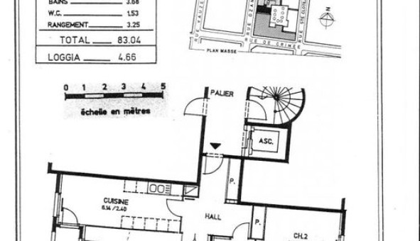 Logement �tudiant T3 &agrave; Lyon 1er arrondissement (69001)