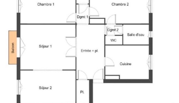 Logement �tudiant T3 &agrave; Lyon 6�me arrondissement (69006)