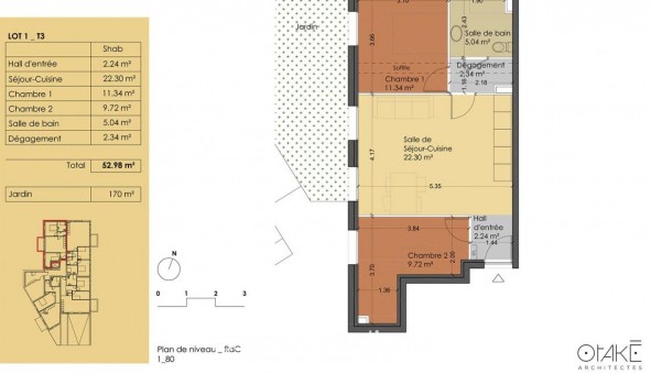 Logement étudiant T3 à Marc en baroeul (59700)