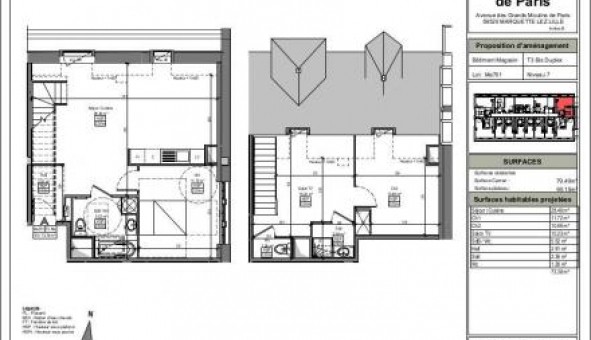 Logement tudiant T3 à Marquette lez Lille (59520)