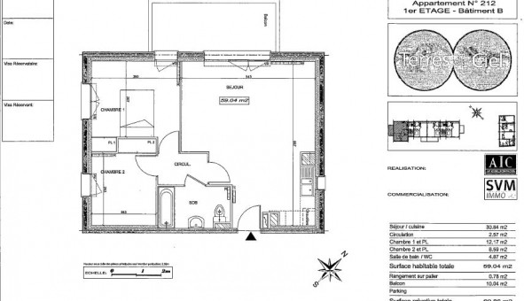 Logement �tudiant T3 &agrave; Melun (77000)