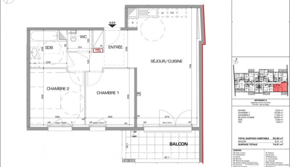 Logement tudiant T3 à Metz (57050)
