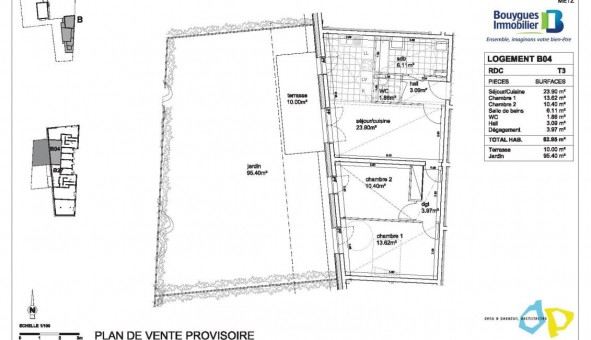 Logement tudiant T3 à Metz (57050)
