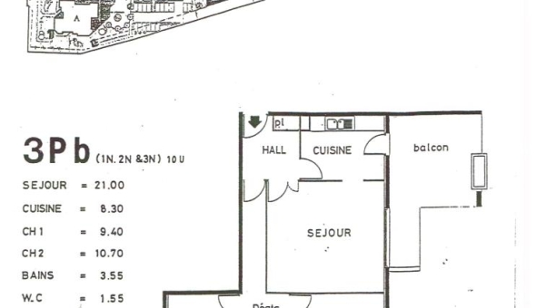 Logement tudiant T3 à Montpellier (34080)