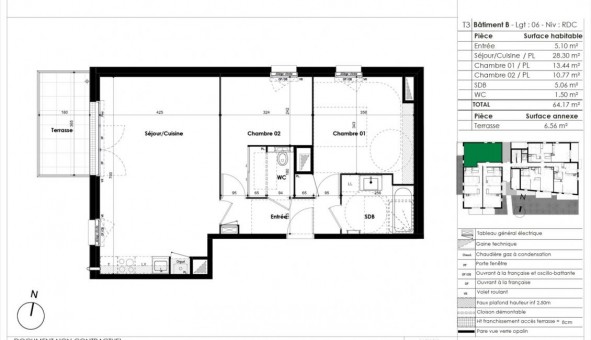 Logement �tudiant T3 &agrave; Mordelles (35310)