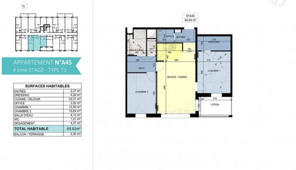 Logement �tudiant T3 &agrave; Nancy (54100)