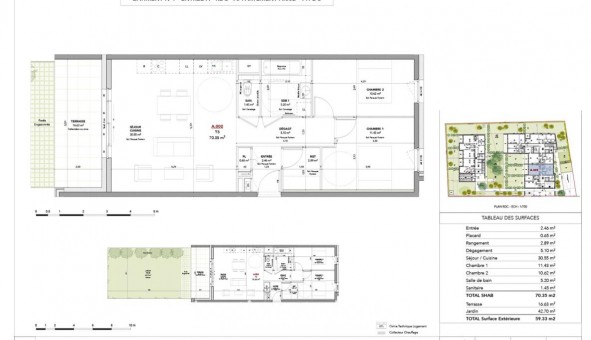 Logement �tudiant T3 &agrave; Nancy (54100)