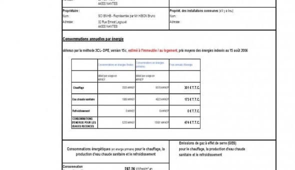 Logement tudiant Location T3 Vide Nantes (44200)