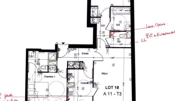 Logement tudiant T3 à Nantes (44200)