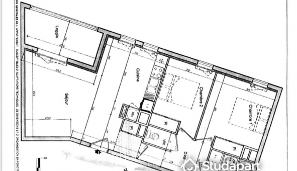 Logement tudiant T3 à Nantes (44200)
