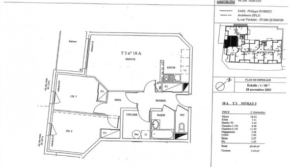 Logement tudiant T3 à Nantes (44200)