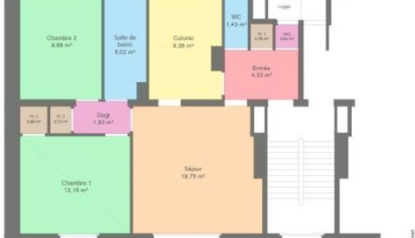 Logement tudiant T3 à Nantes (44200)