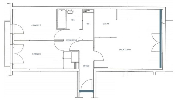 Logement �tudiant T3 &agrave; Nantes (44200)