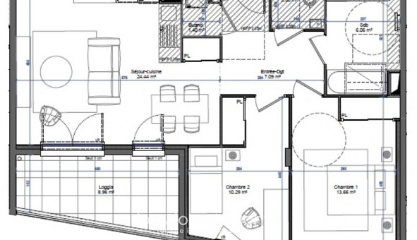 Logement tudiant T3 à Neuville sur Sane (69250)