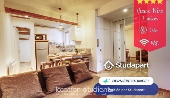 Logement étudiant T3 à Nice (06100)