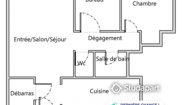 Logement tudiant T3 à Nice (06100)