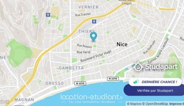 Logement �tudiant T3 &agrave; Nice (06100)