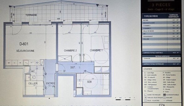 Logement �tudiant T3 &agrave; Nice (06100)