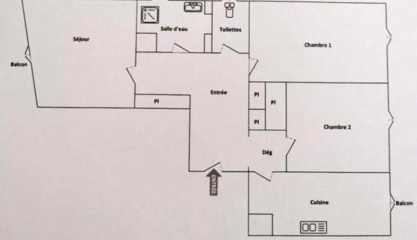 Logement �tudiant T3 &agrave; Nice (06100)