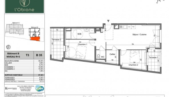 Logement tudiant T3 à Nmes (30000)