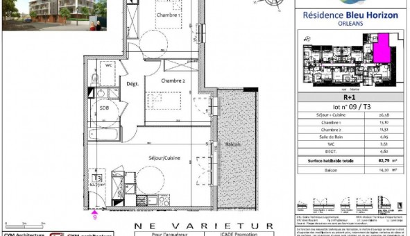 Logement �tudiant T3 &agrave; Orl�ans (45100)