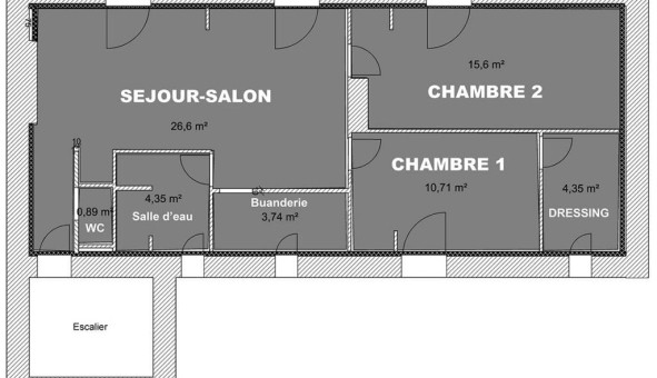 Logement �tudiant T3 &agrave; Orli�nas (69530)