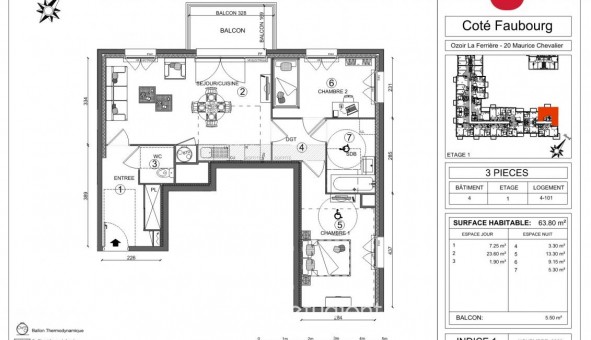 Logement tudiant T3 à Ozoir la Ferrire (77330)