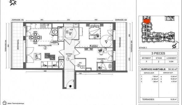 Logement �tudiant T3 &agrave; Ozoir la Ferri�re (77330)