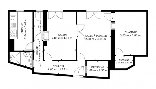 Logement �tudiant T3 &agrave; Paris 12�me arrondissement (75012)