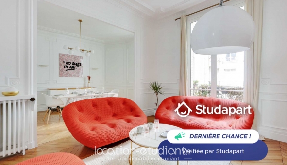 Logement étudiant T3 &agrave; Paris 16ème arrondissement (75016)