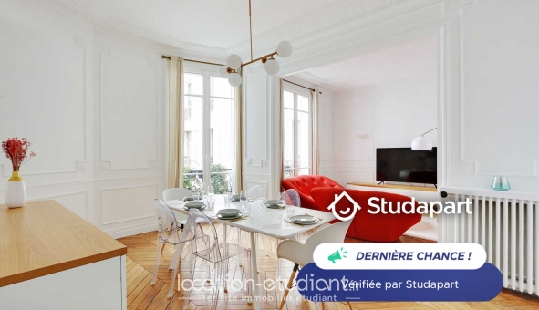 Logement étudiant T3 &agrave; Paris 16ème arrondissement (75016)