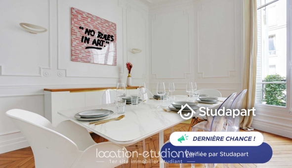 Logement étudiant T3 &agrave; Paris 16ème arrondissement (75016)