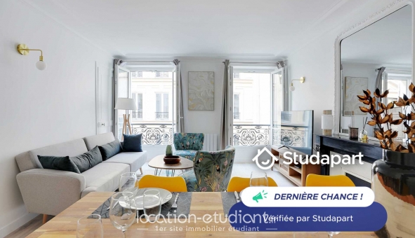 Logement étudiant T3 &agrave; Paris 17ème arrondissement (75017)