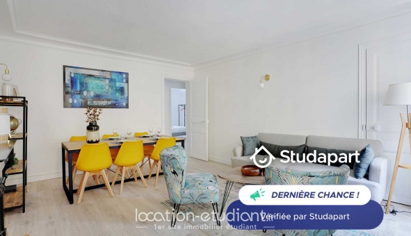 Logement étudiant T3 &agrave; Paris 17ème arrondissement (75017)