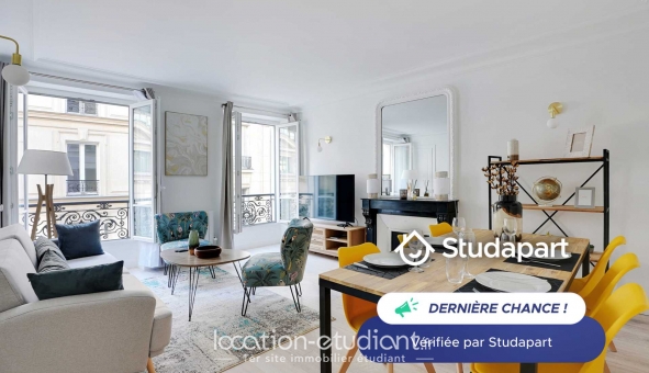 Logement étudiant T3 &agrave; Paris 17ème arrondissement (75017)