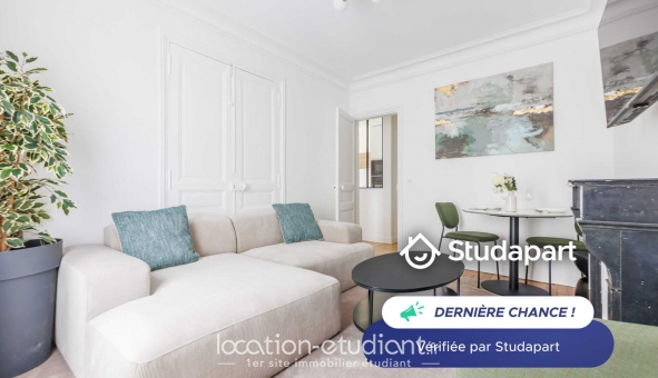 Logement étudiant T3 &agrave; Paris 18ème arrondissement (75018)