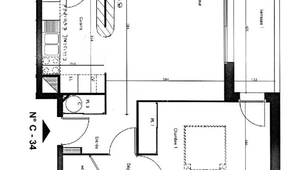 Logement tudiant T3 à Pessac (33600)