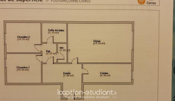 Logement tudiant T3 à Pessac (33600)