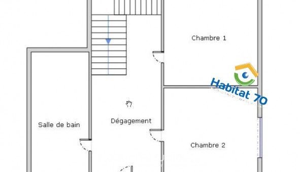 Logement �tudiant T3 &agrave; Plancher Bas (70290)