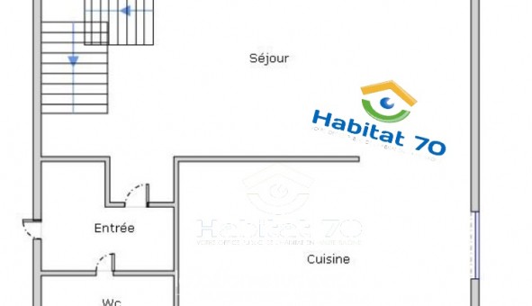 Logement �tudiant T3 &agrave; Plancher Bas (70290)