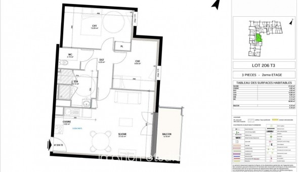 Logement �tudiant T3 &agrave; Poitiers (86000)